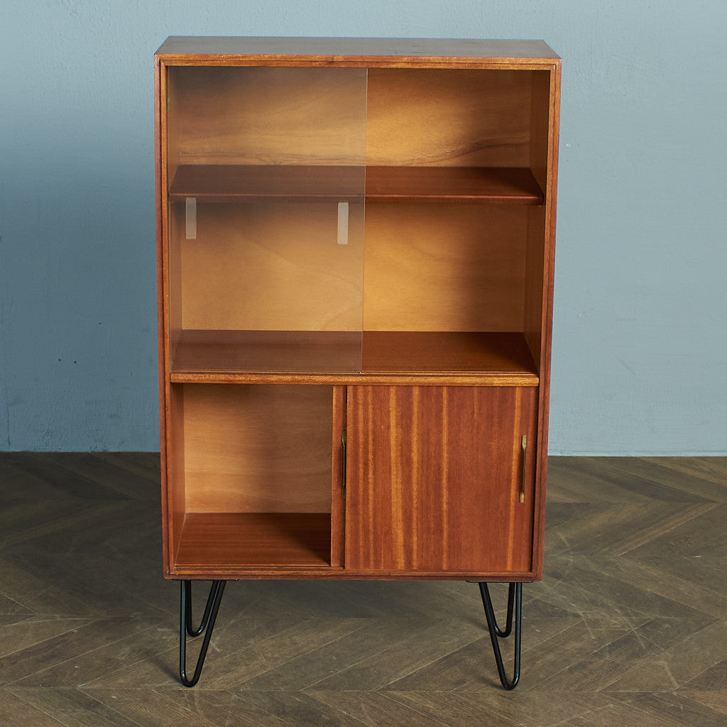 BEAVER&TAPLEY MULTI-WIDTH VINTAGE GLASS CABINET / CUSTOM IRON