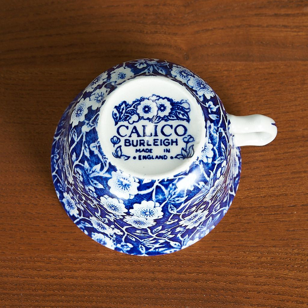 Burleigh バーレイ BLUE CALICO カップ&ソーサー #84513 – camori