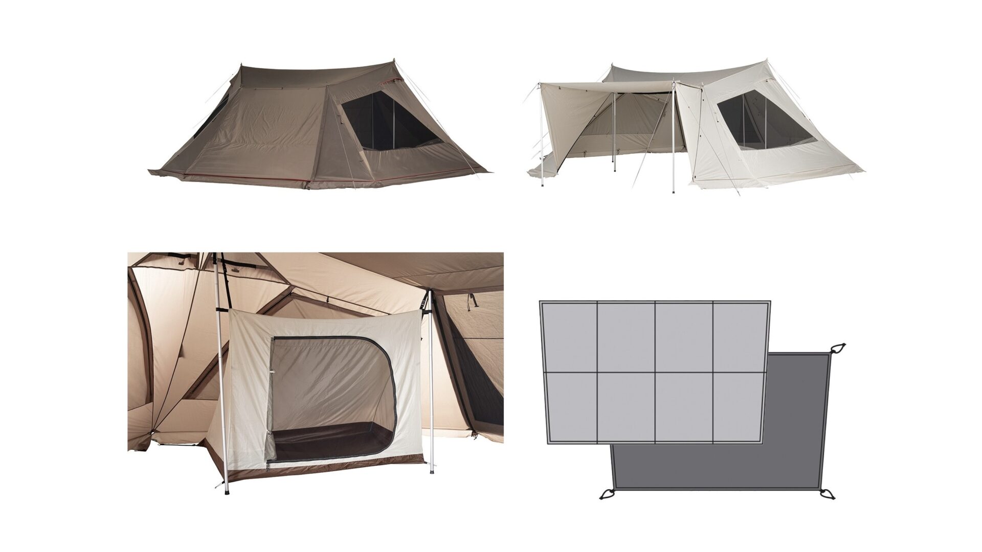 スノーピークの2023年新商品「65周年記念ランドベース6Pro.」シリーズ4