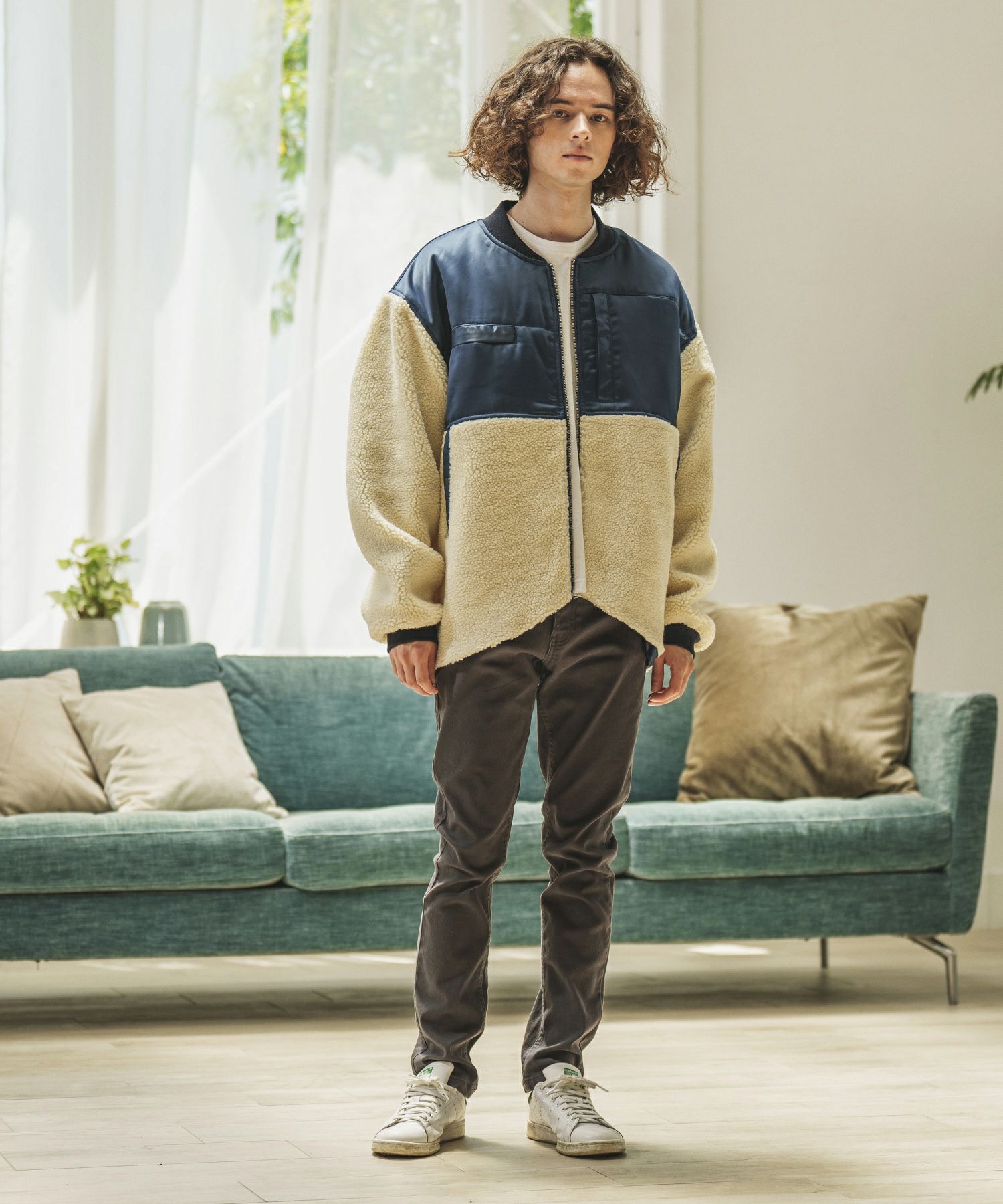 70%OFF【CAMBIO(カンビオ)】ボア切替MA-1ジャケット(HLCM0079