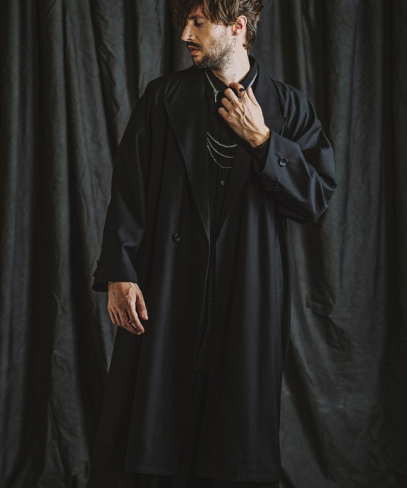 50%OFF【NO ID.(ノーアイディー)】 ﾀﾞﾌﾞﾙﾌﾞﾚｽﾄBIGﾛﾝｸﾞｺｰﾄ(855006-871C