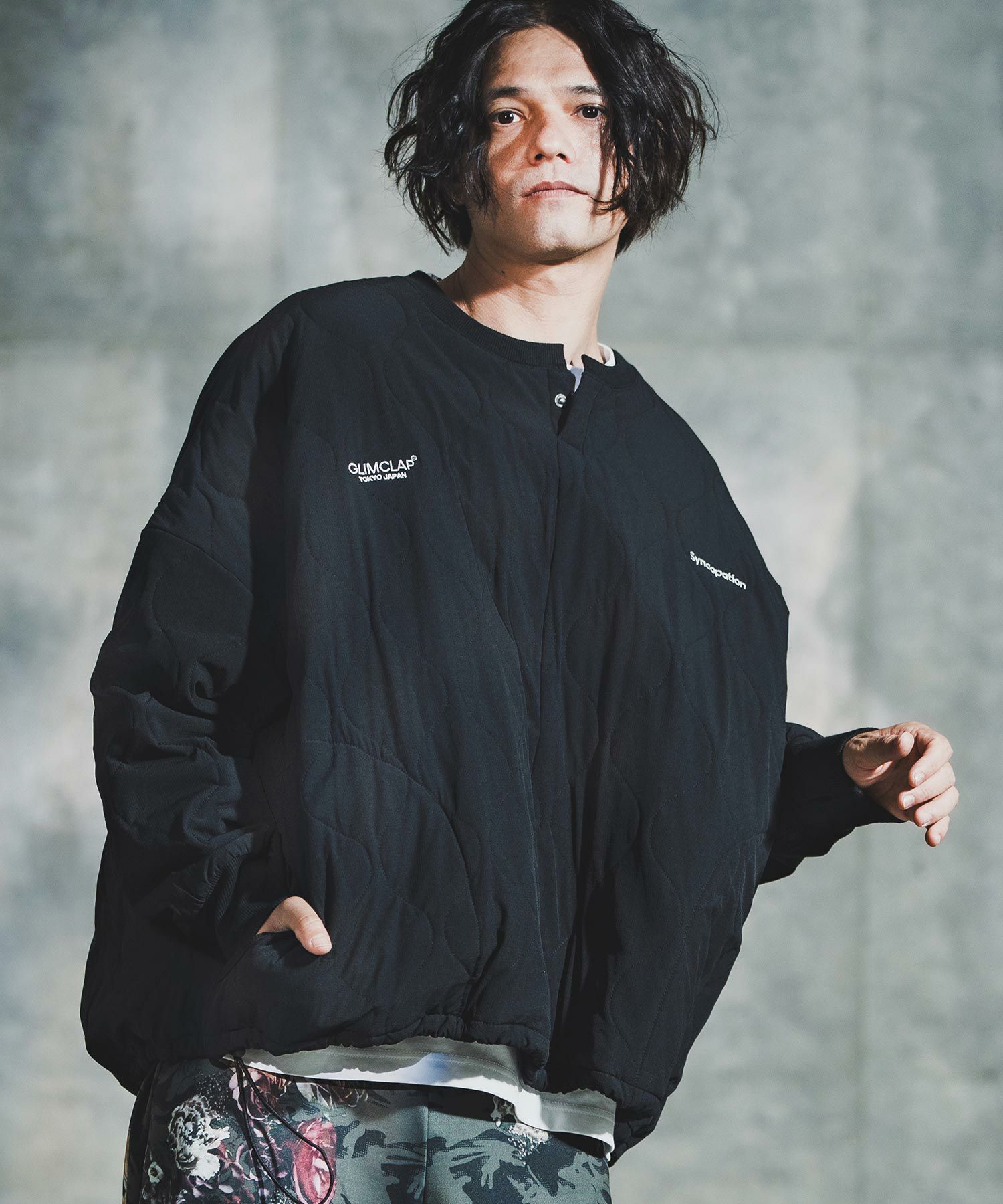 GLIMCLAP(グリムクラップ)】Wave Quilted Ripstop Pullover ウェーブ