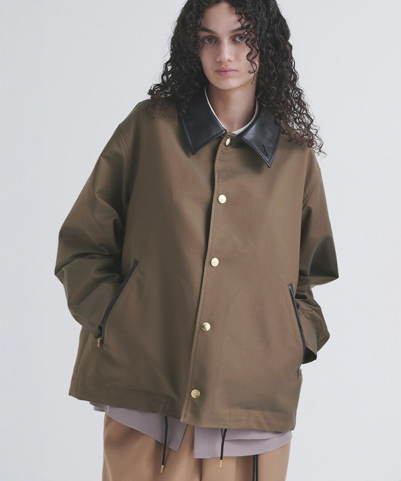 30%OFF【CULLNI(クルニ)】Chambray Gabardine Dot Button Coach Jacket