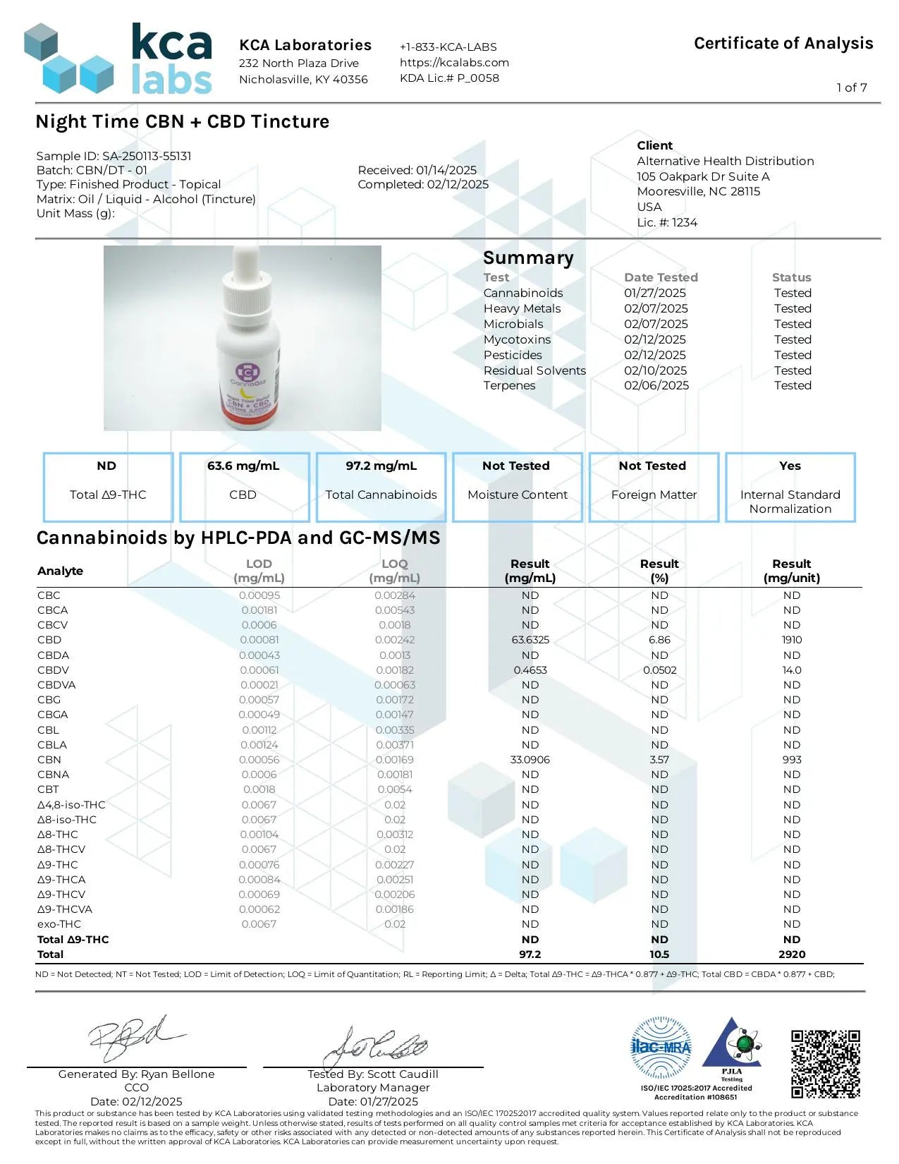 Shop CBN CBD Tincture 3000mg - Sleep Support