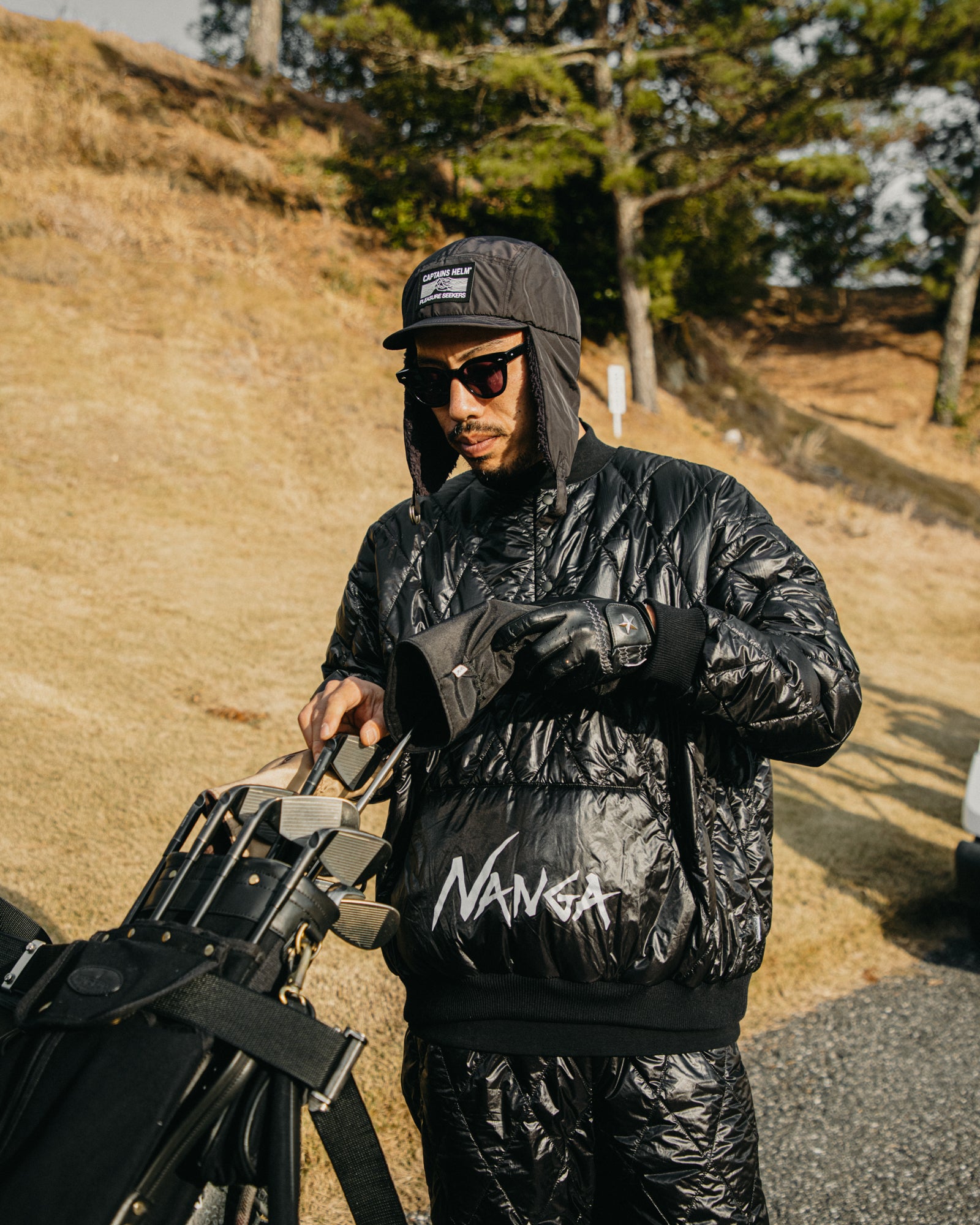 NANGA® × Cph/Golf™ #QLT DOWN P/O JACKET - BLACK - – Cph/Golf™︎