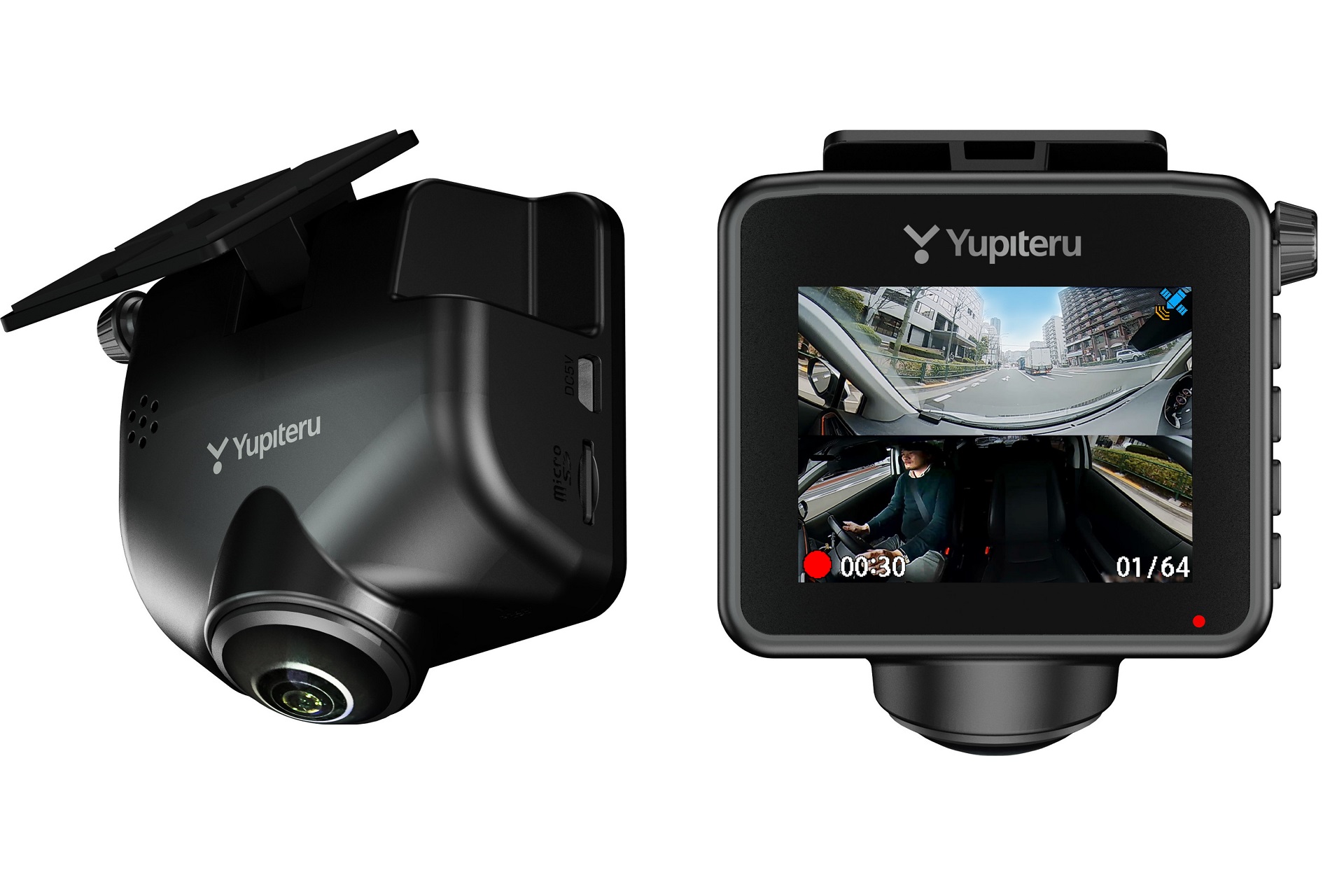 ユピテル、前後・左右・車内も記録できる360度ドライブレコーダー