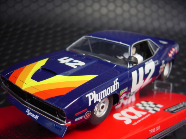 SCX 1/32 ｽﾛｯﾄｶｰ 64420◇Plymouth Barracuda #42 Swede Savage 入手