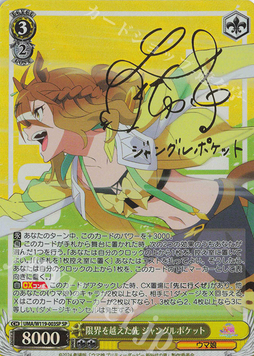 SP 限界を越えた先 ジャングルポケット(サイン入り) 販売 | 劇場版