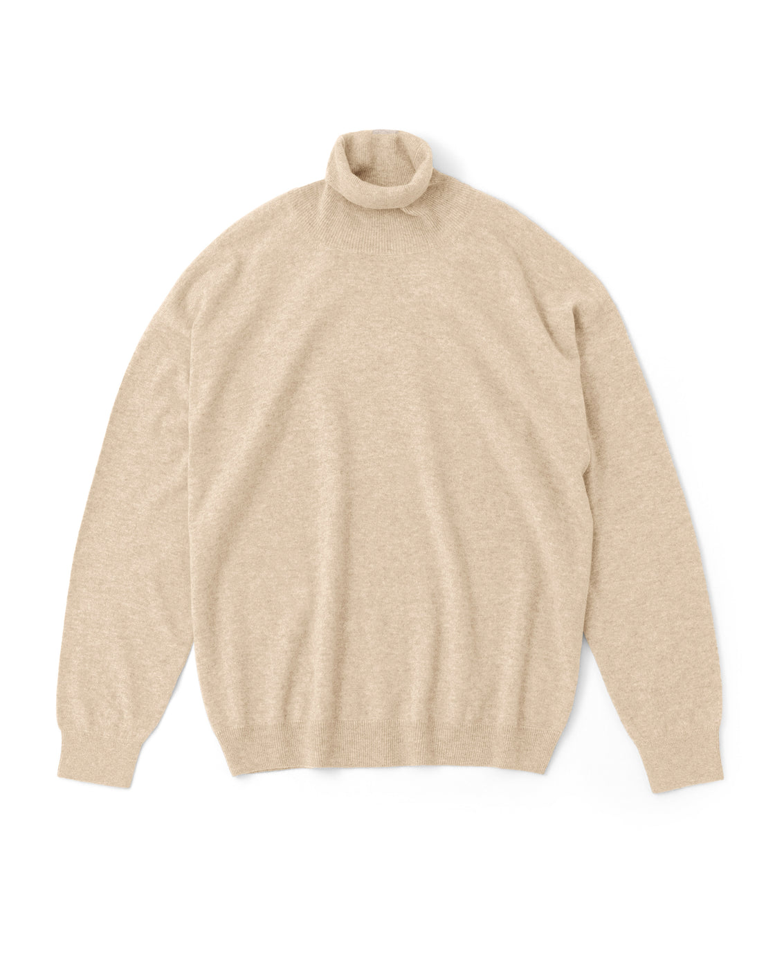 モンゴリアンカシミヤ タートルネック, Natural Beige – cash & barba