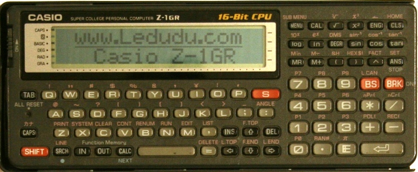 Casio - Z-1GR - - Pocket computer - Casio Z1GR - Casio.ledudu.com