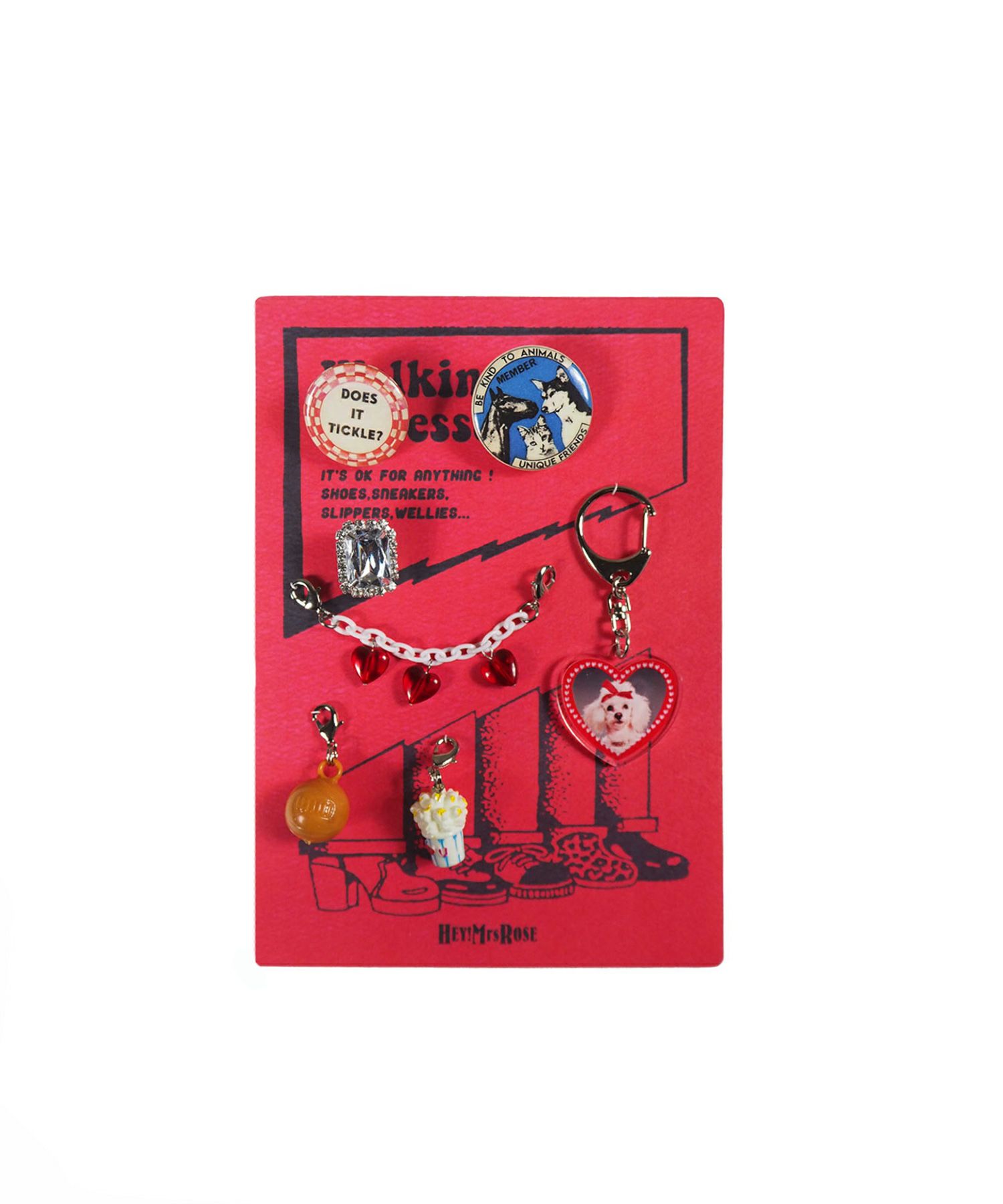 即日発送】ミセス JAMS くじ スカーフリング、ワッペン赤 スピード