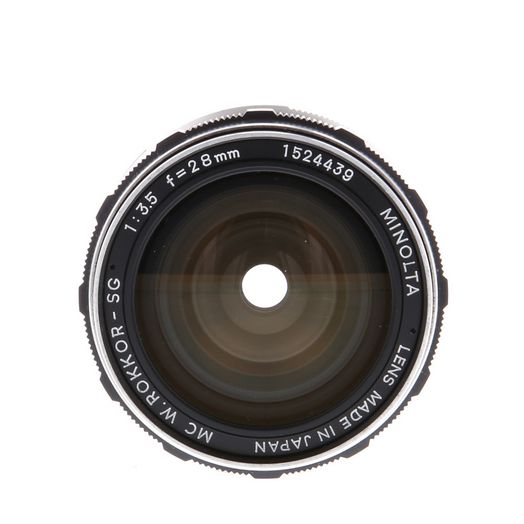 Minolta 28mm F/3.5 W-Rokkor SG MC Mount Manual Focus Lens {55}