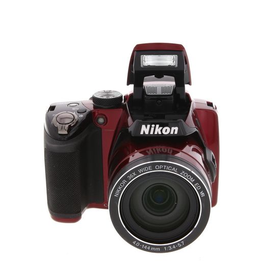 Nikon Coolpix P500 Digital Camera, Red {12.1MP}