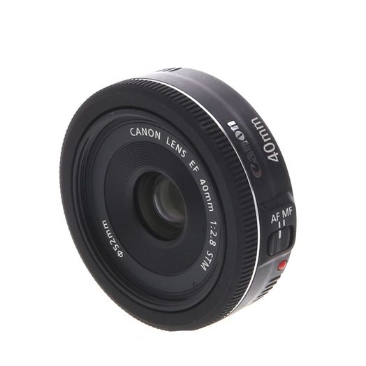 Canon 40mm f/2.8 STM Pancake EF-Mount Lens, Black {52}
