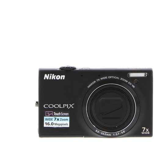 Nikon Coolpix S6100 Digital Camera, Black {16MP}
