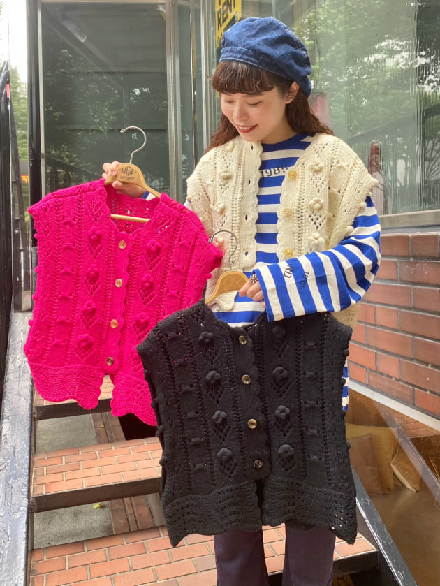 どこか懐かしい、、クラフト感溢れるベスト♡｜ビームス ボーイ 原宿