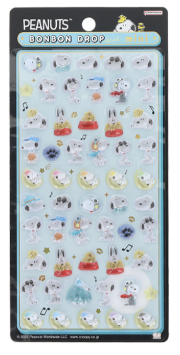 スヌーピー】ボンボンドロップシールmini 12月発売の新作全4種まとめ