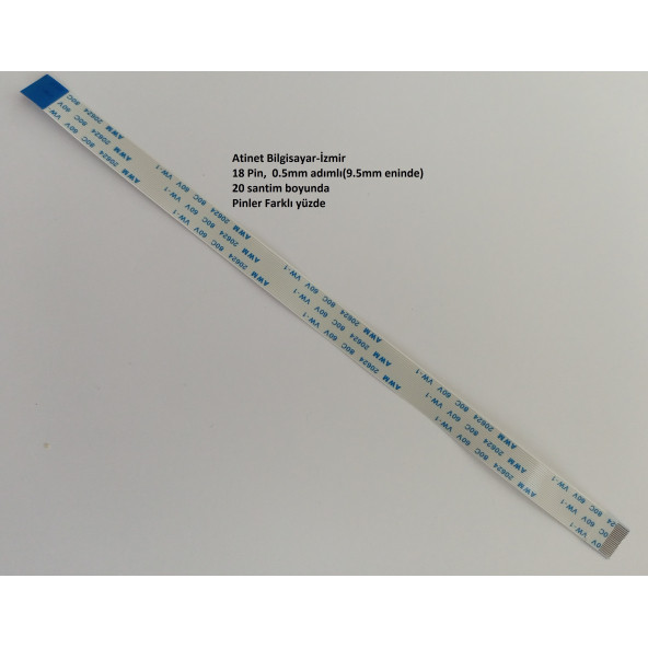 PTTAVM: Awm 20624 80C 60V Vw-1 Flex kablo 18 Pin, 20 santim Ters
