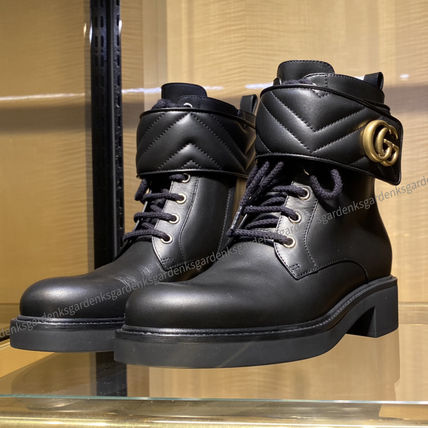 レースアップ GUCCI(グッチ) ショートブーツ・ブーティ(レディース