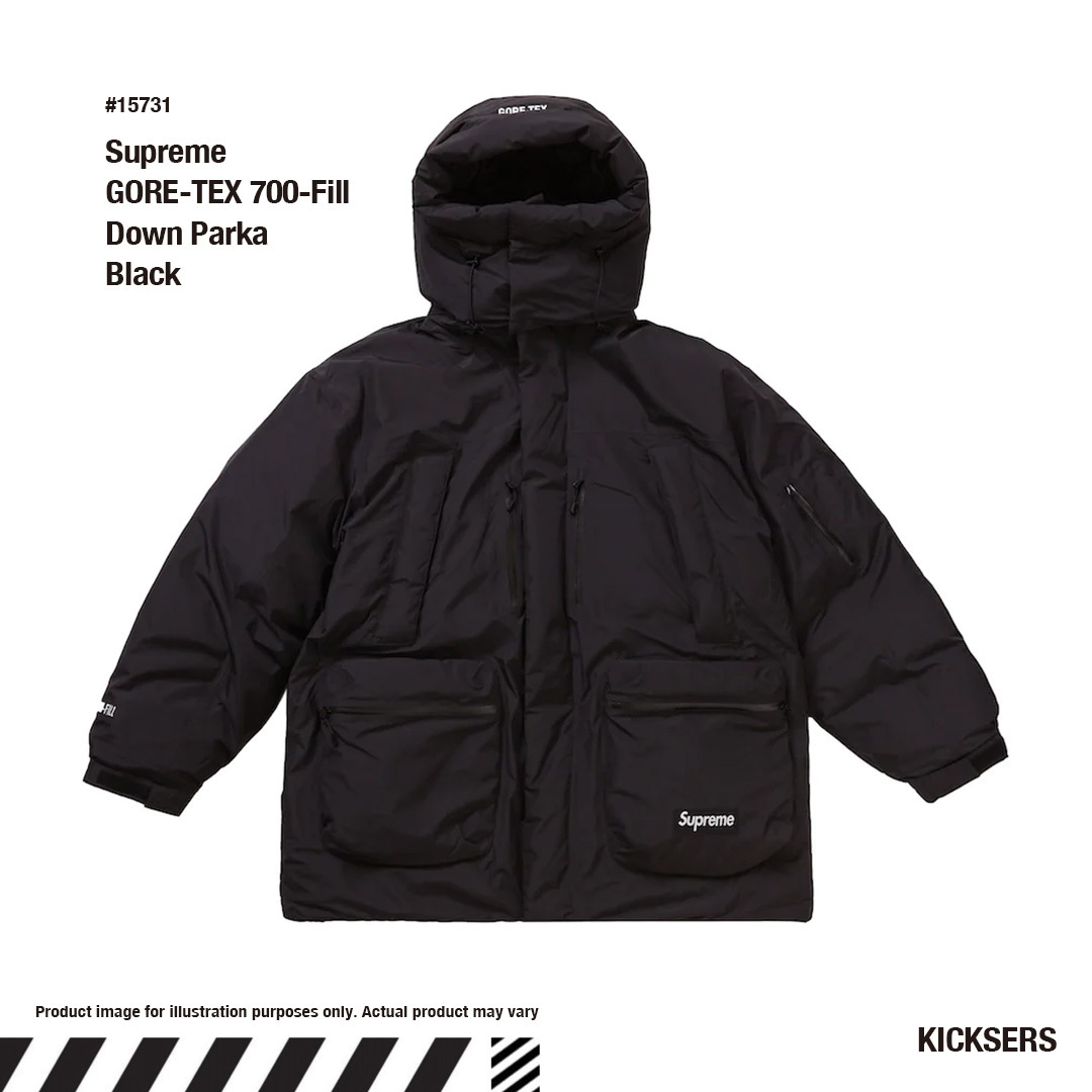 Supreme GORE-TEX 700-Fill Down Parka Blackゴアテックスダウン