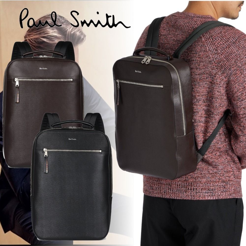 Paul Smith】カッコいい！ストローグレインレザー リュック (Paul