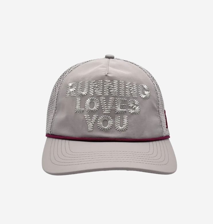 ☆ALEX ZONO☆ RUNNING LOVES YOU TRUCKER HAT SILVER (キャップ