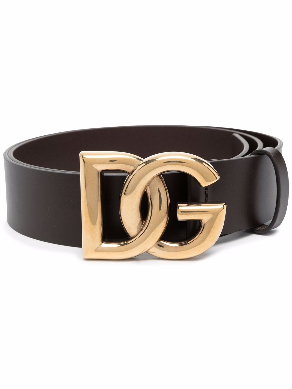 Dolce & Gabbana 'DG' Logo Belt | Brown | FARFETCH CA