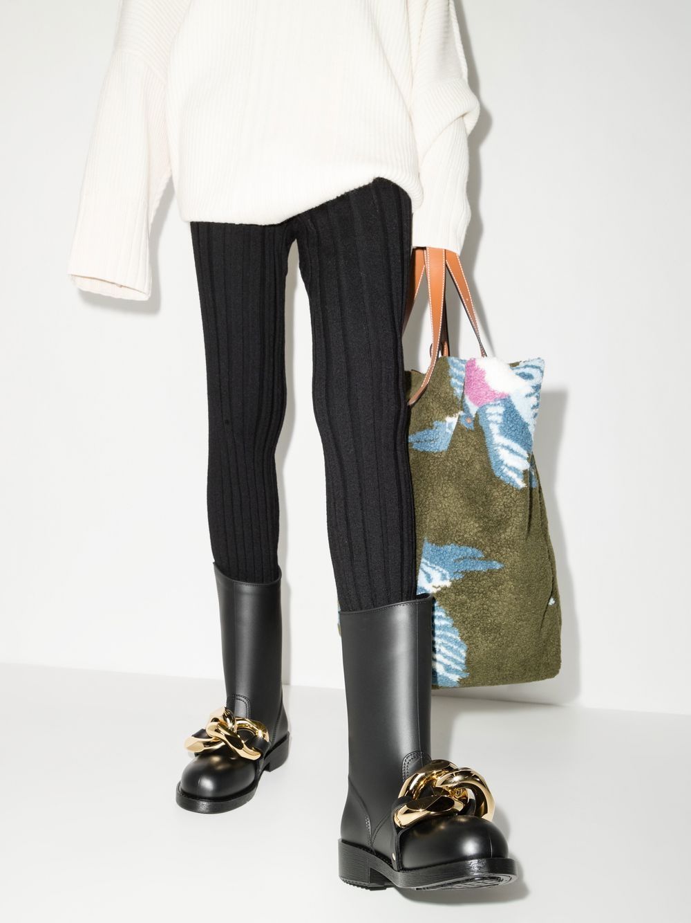 JW Anderson Hight Chain ラバーブーツ | ブラック | FARFETCH JP