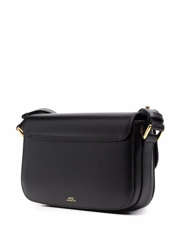 A.P.C. グレース レザーショルダーバッグ | ブラック | FARFETCH JP
