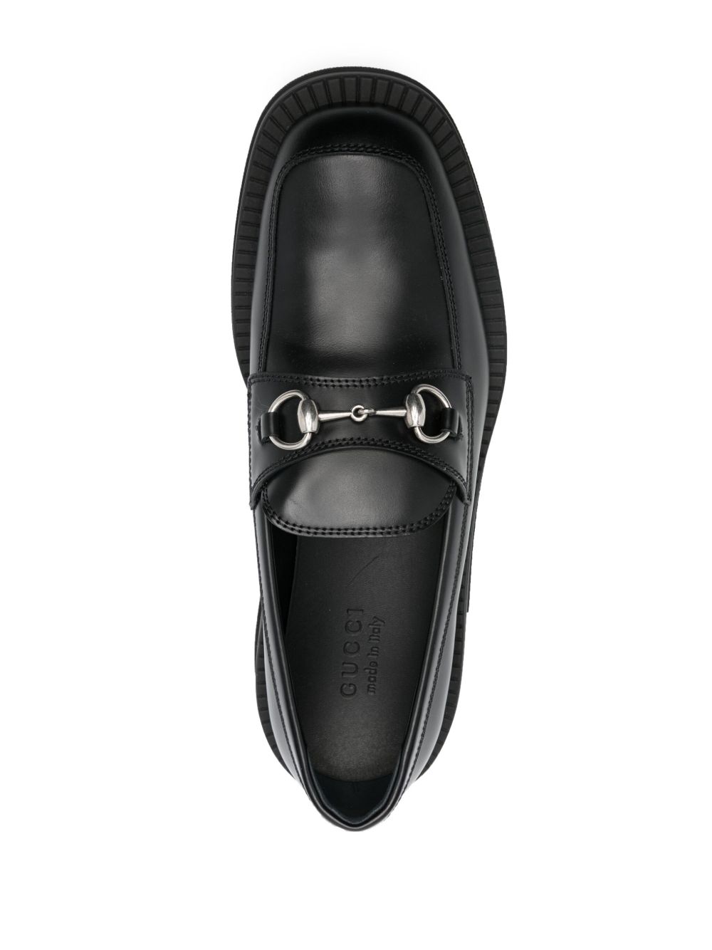 GUCCI square toe leather bit Loafers 【公式通販】
