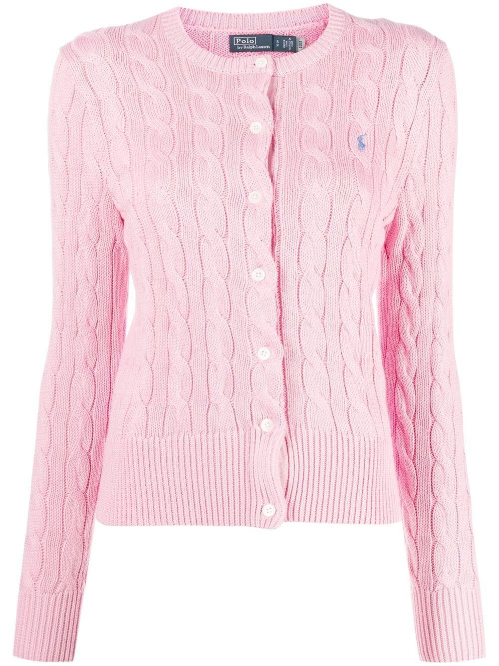 Polo Ralph Lauren Polo Pony cable-knit Cardigan | Pink | FARFETCH