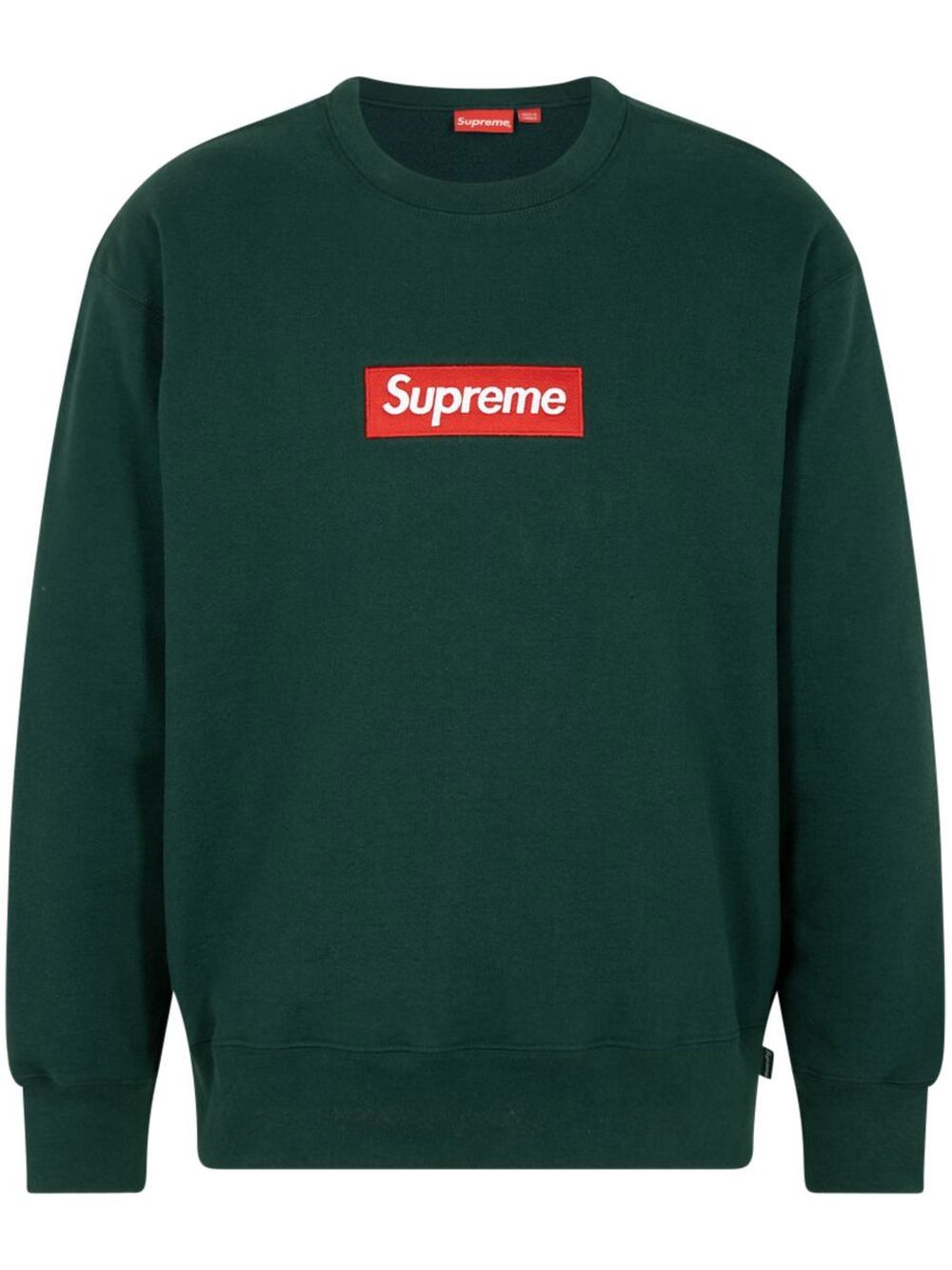 Supreme Box Logo Crewneck Sweatshirt | Green | FARFETCH