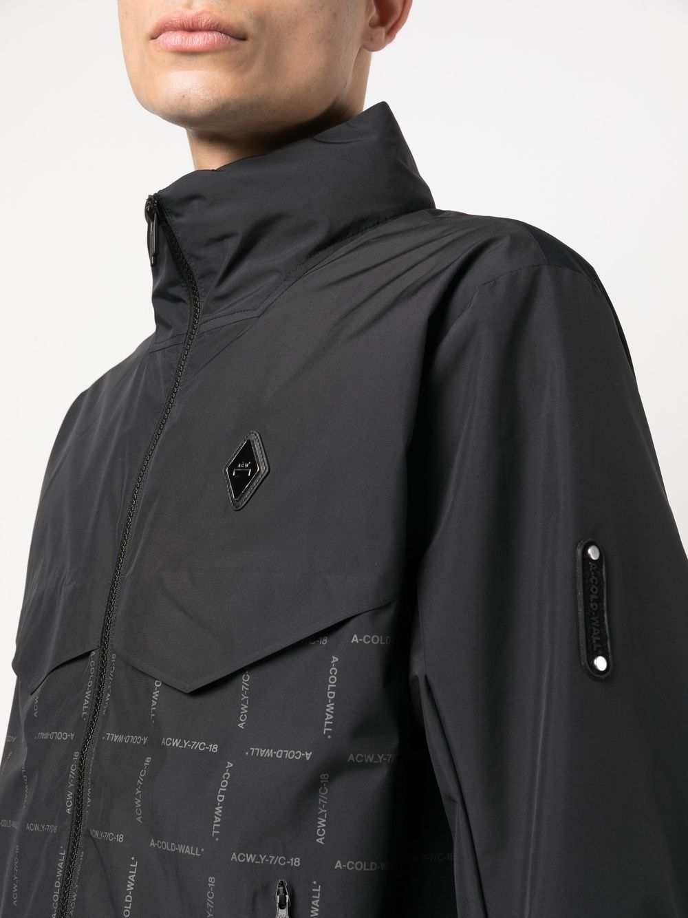 A-COLD-WALL* logo-print Jacket | Black | FARFETCH