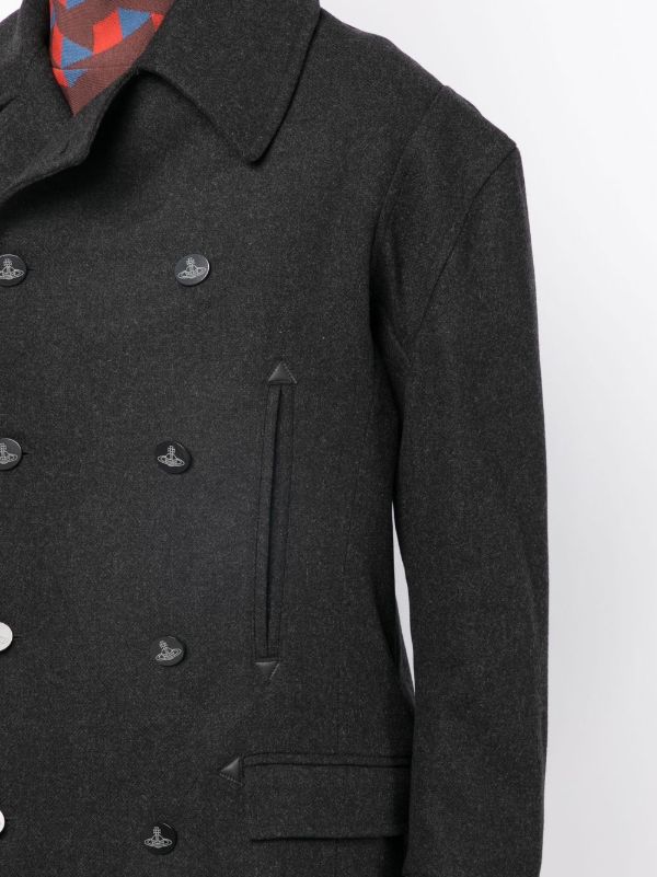 Vivienne Westwood ストライプ ピーコート | ブラック | FARFETCH JP