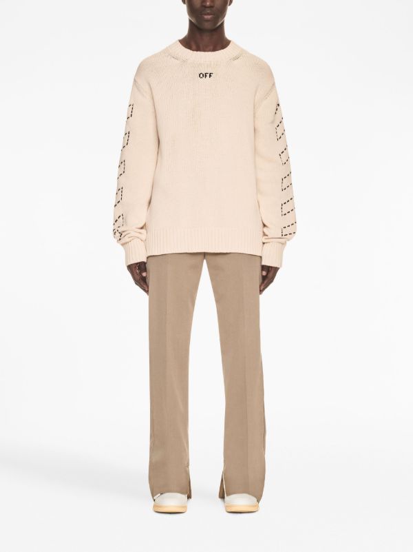 Off-White Diag Arrows Jumper | Neutrals | FARFETCH AM