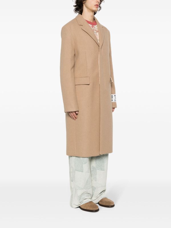 Acne Studios ウールブレンド シングルコート | ブラウン | FARFETCH JP