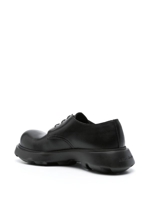 Acne Studios レザー ダービーシューズ | ブラック | FARFETCH JP