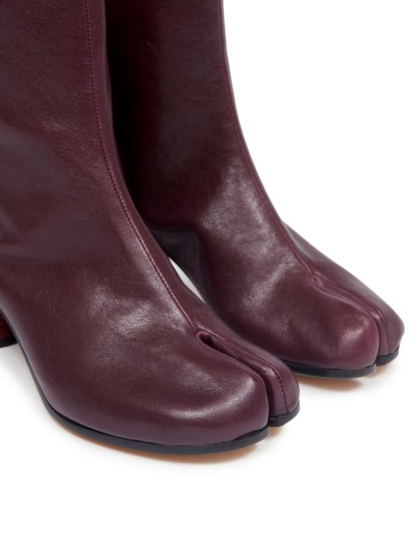 Maison Margiela Tabi 60mm レザーアンクルブーツ | パープル