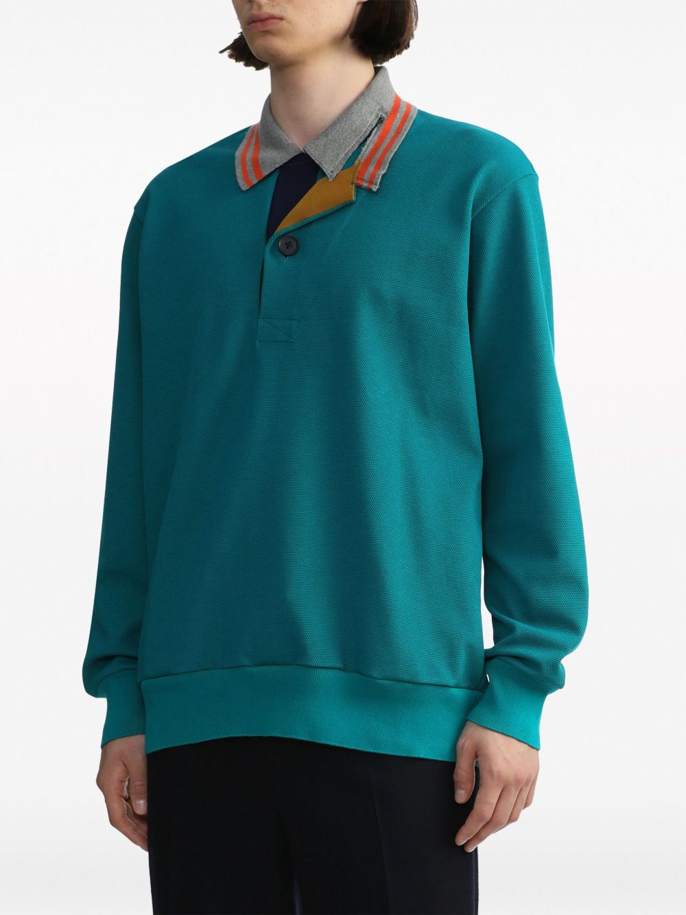 Kolor パッチワーク ポロシャツ | ブルー | FARFETCH JP