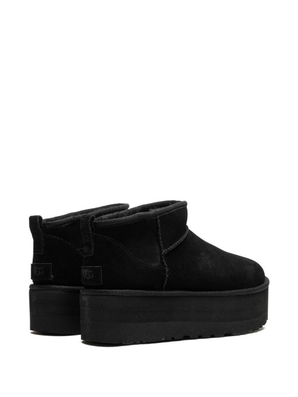 UGG Classic Ultra Mini Platform Boots | Black | FARFETCH SG