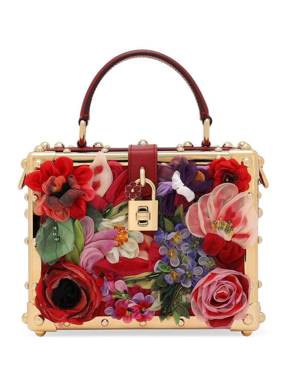 Dolce & Gabbana Dolce Box floral-appliqué Tote Bag | Red | FARFETCH