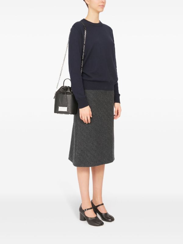 Maison Margiela 5AC レザーバケットバッグ S | ブラック | FARFETCH JP