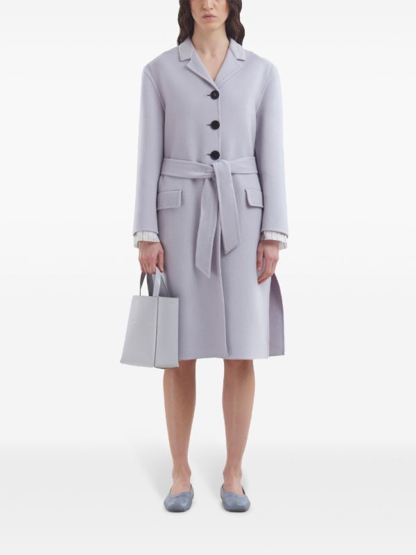 Marni ロゴストラップ レザーバッグ | グレー | FARFETCH JP