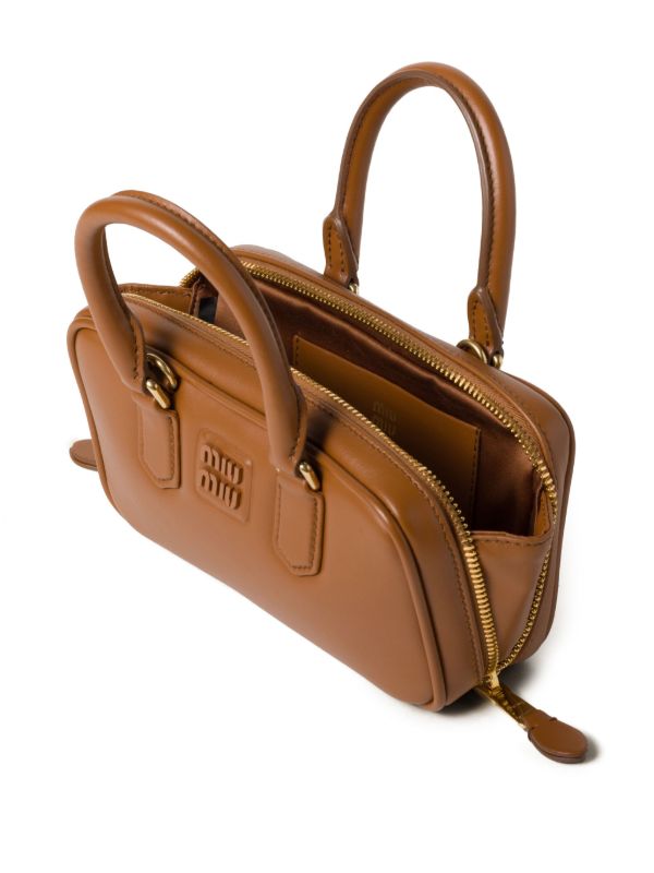 Miu Miu Arcadie Mini Bag | Brown | FARFETCH