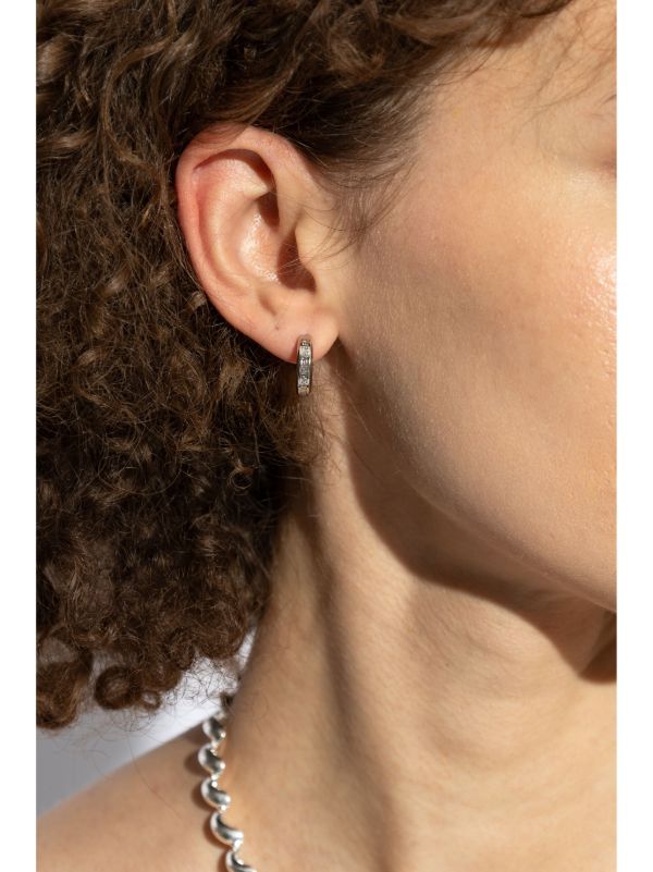 Versace グレカ フープピアス | シルバートーン | FARFETCH JP