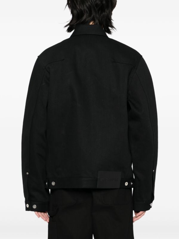 Jil Sander デニムジャケット | ブラック | FARFETCH JP