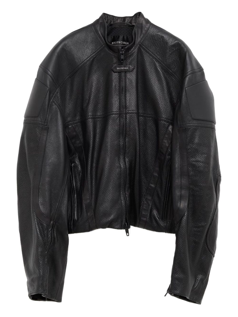 Balenciaga レザー ジャケット | ブラック | FARFETCH JP