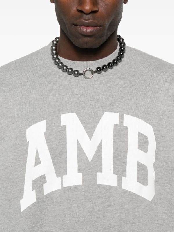 AMBUSH Amb グラフィック スウェットシャツ | グレー | FARFETCH JP