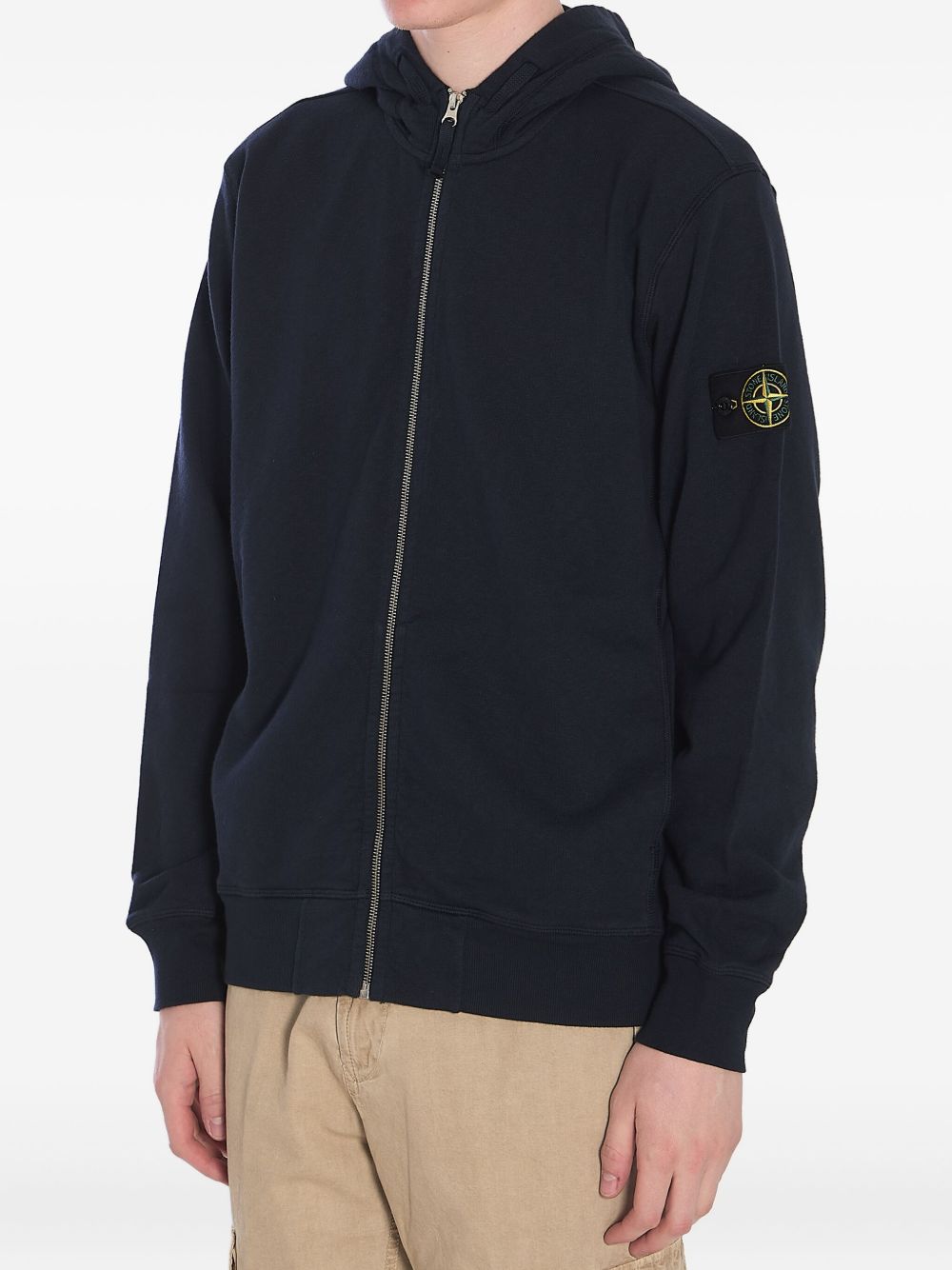 Stone Island ジップアップ パーカー | ブルー | FARFETCH JP