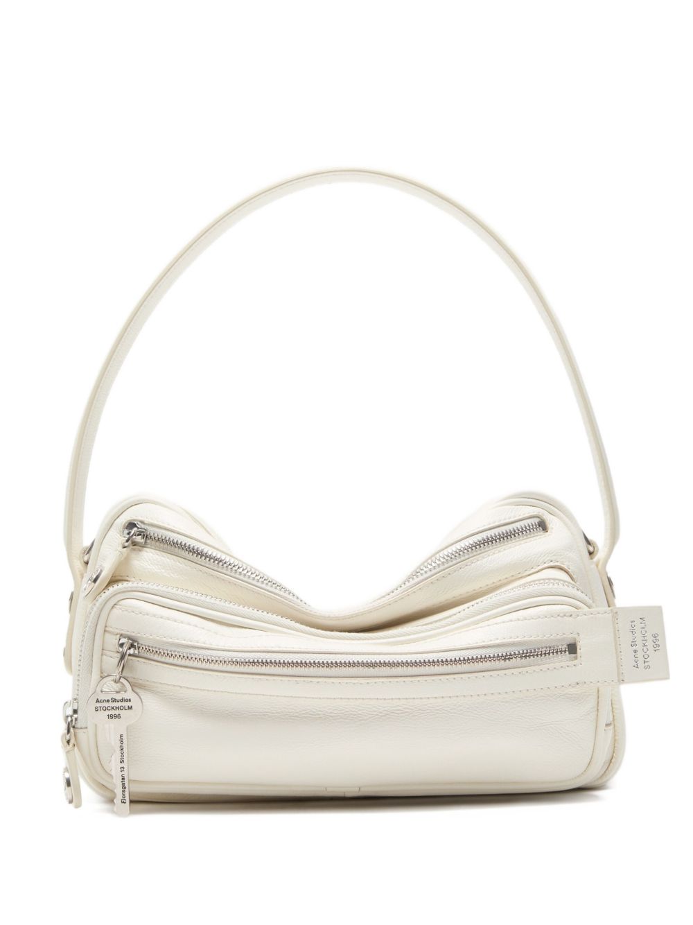 Acne Studios レザー ショルダーバッグ | ホワイト | FARFETCH JP